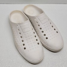 Native Jefferson White Clogs Slip On Shoes Women's Size 7 Sugarlite Beach Casual
