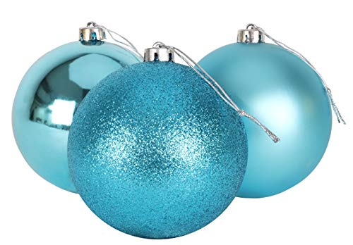 Christmas Concepts® 3-150mm Extra Large Baubles - Turquoise (BA73) - Picture 4 of 4