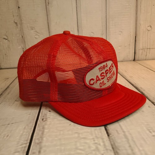 Gorra Casper Oil Show Trucker Snapback 1984 vintage - Imagen 1 de 9