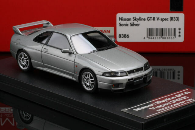 Skyline R33 Gt R V Spec Sonic Silver Hpi 86 1 43 Resin For Sale Online Ebay
