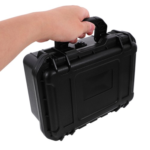 Hardware Toolbox Travel Plastic Tools Case Handle Carrying Suitcase - Picture 3 of 12