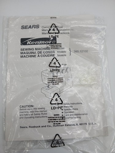 Kenmore Sewing Machine Model 38512102 Sears With Owners Manual*** - Picture 23 of 24