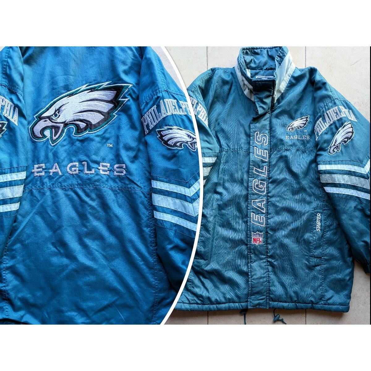 NFL Eagles ナイロン ダウン ジャケット Philadelphia Eagles 90s STARTER puffer LOGOS jacket M