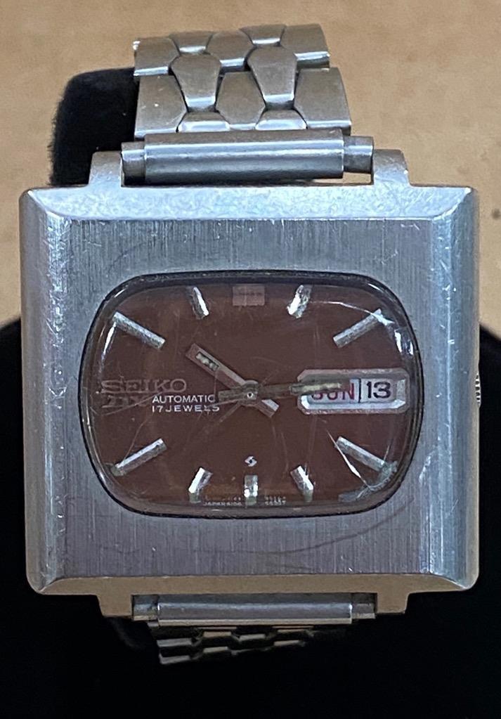 VINTAGE SEIKO DX DAY-DATE 6160-5427 STAINLESS STEEL 37mm