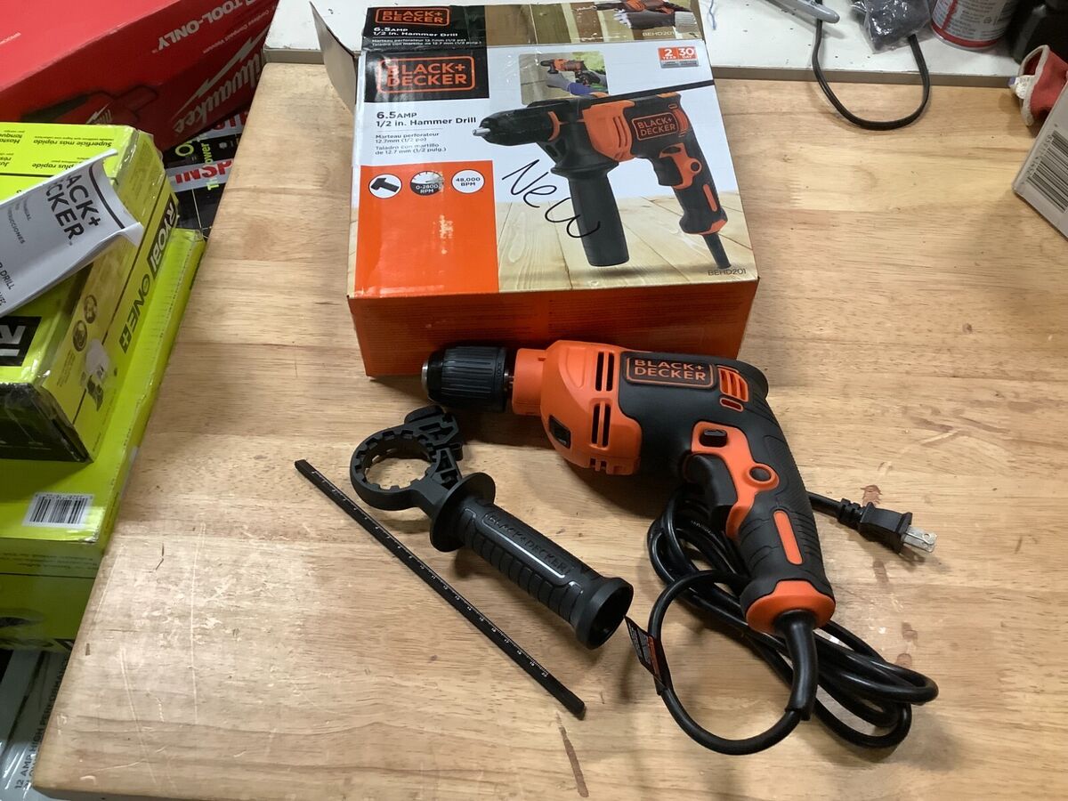 BLACK+DECKER 6.5 Amp 1/2-Inch Hammer Drill, BEHD201 