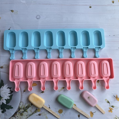 Popsicle Mold Food Grade Diy 8-cavity Home-made Ice Lolly Grinder Non-deforming - Picture 4 of 12
