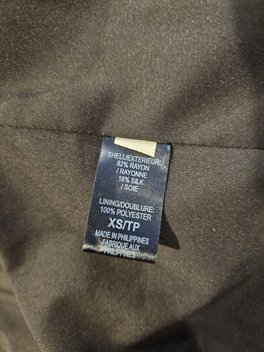 Tahari Brown Silk Blend Velvet 2 Buttons Fitted Blazer Jacket. Size XS - Picture 13 of 13