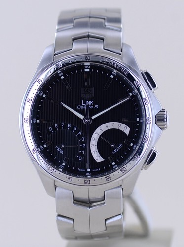 Tag Heuer Uhr Link Calibre S Chronograph Regatta Countdown 1/10 Black Dial B+P - Bild 2 von 18
