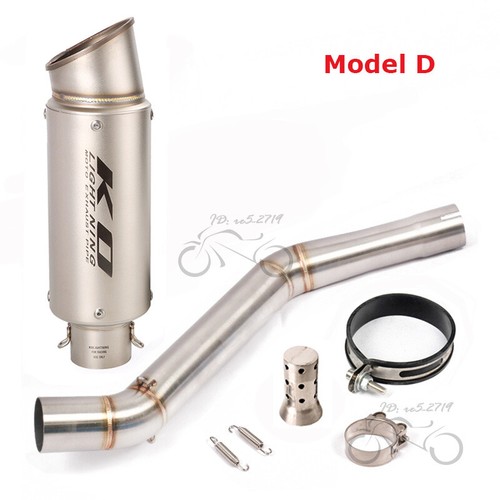 Slip for CF-Moto 650MT 650NK 400NK Exhaust Link Pipe Black Muffler Tips System - Picture 8 of 12