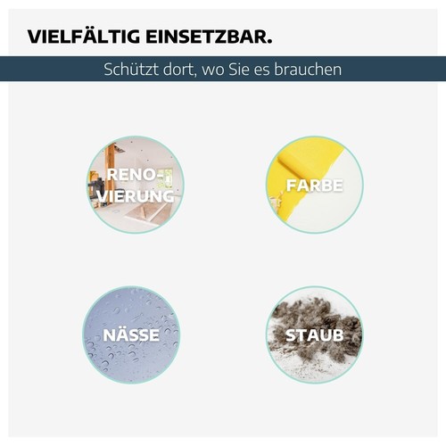 Baufolie Abdeckfolie Schutzfolie Typ 200 transluzent 4m x 50m - Bild 5 von 6
