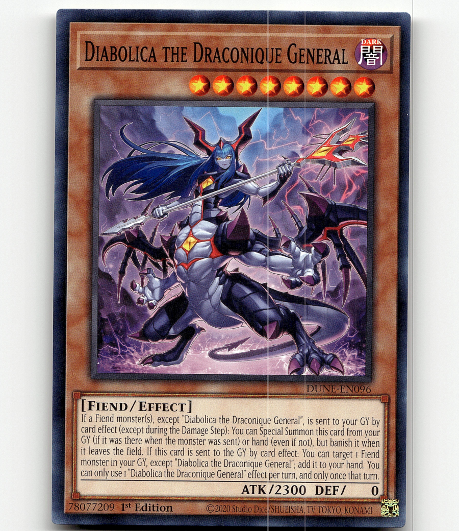 Yugioh - Diabolica the Draconique General - Duelist Nexus - Common