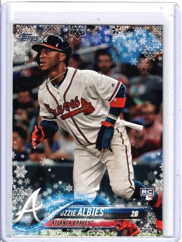 2018 Topps Holiday Ozzie Albies Rookie RC - Picture 1 of 2