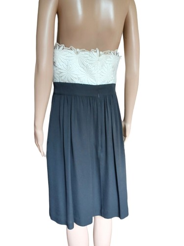 Vestido Shoshanna Para Mujer Sin Tirantes Encaje Aline Hasta la Rodilla Cintura Imperio Talla 10 - Imagen 11 de 12