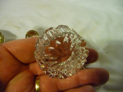 Antike Sterlingsilber & geschliffenes Glas Salzschale mit 2 kleinen Sheffield EPNS Löffeln - Bild 4 von 8