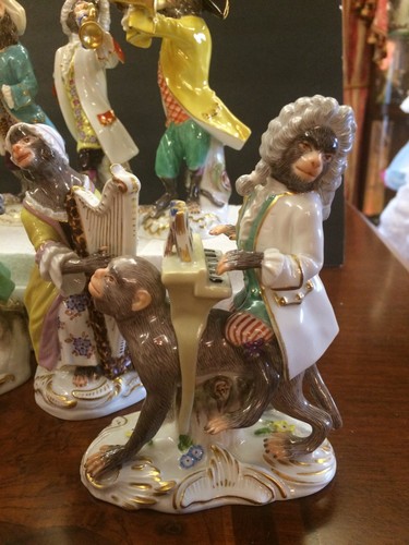 Meissen Porcelain Full Monkey Band 21pc.  - Picture 5 of 6