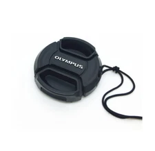 37mm Generic Center-Pinch Snap-On Front Lens Cap with Cord for Olympus  