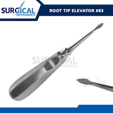 DENTAL TOOTH SURGERY SPADE CONCAVE CURVED ROOT TIP ELEVATOR #63 German Grade
