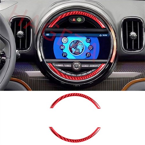 Carbon Fiber Console Navigation Screen Trim for MINI Cooper Countryman F60 17-23 - Afbeelding 24 van 41