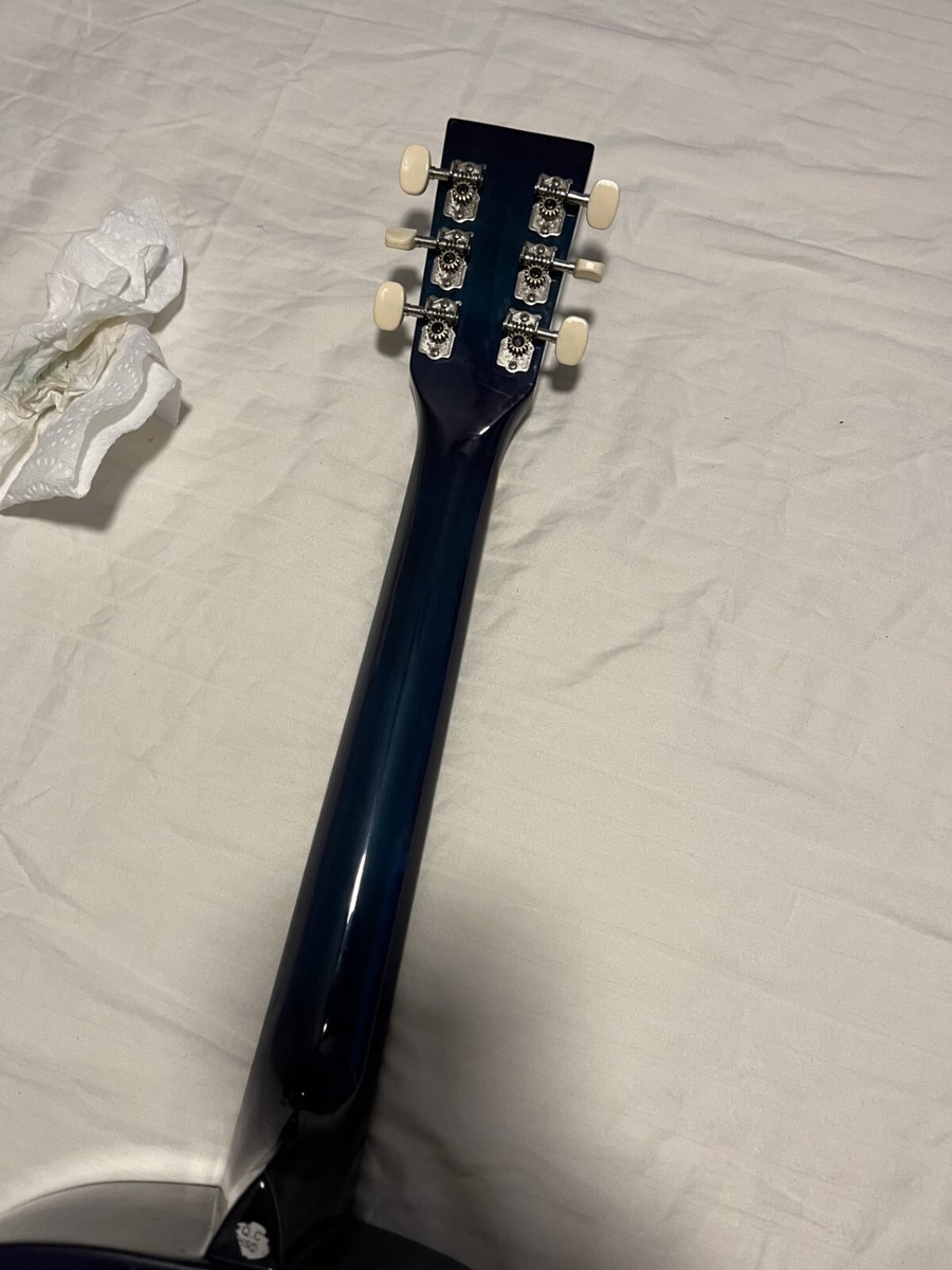Rogue SO-069-RAG-BL Acoustic Guitar - Blue with beautiful