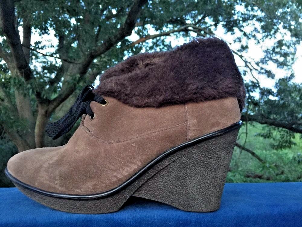 Wide sales wedge booties