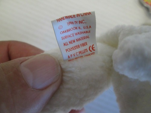 TY BEANIE BABY "FLEECE" #4125 3-21-96 ERRORS - Picture 6 of 10