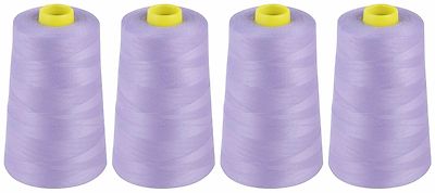 FLIEDER NÄHGARN, 120er SPUN POLYESTER, OVERLOCKEND 5000 YARDS, X4 KEGEL
