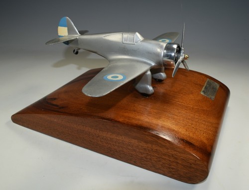 Vintage Aviation Airplane Model Curtiss Hawk 75 Presentation Desk Display 1940 - Picture 2 of 11
