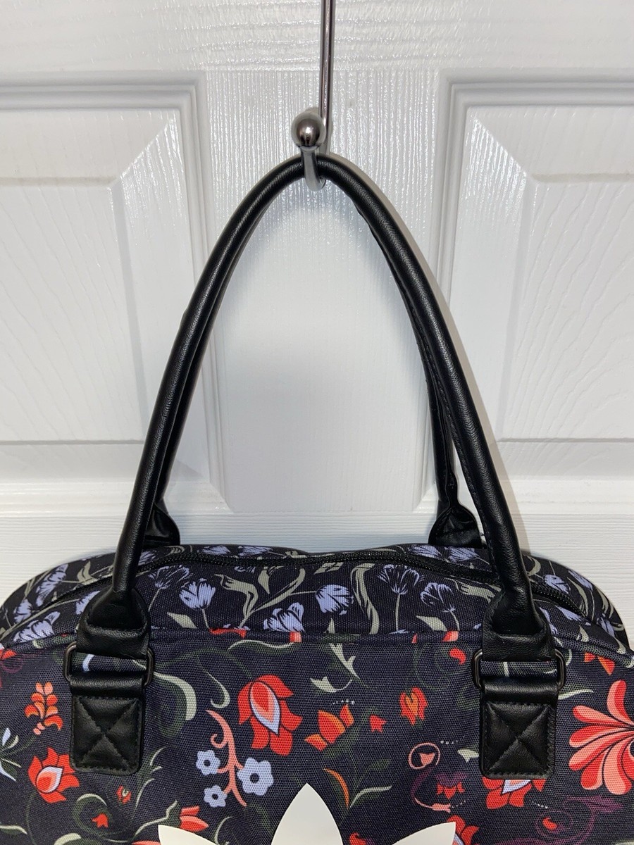 Adidas Multicolored Floral Patterns Handbag Purse 15.5” x 10” x 4