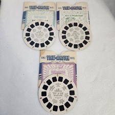 Vintage View Master Reels CINDERELLA '46/ALICE IN WONDERLAND '52/SNOW WHITE '46