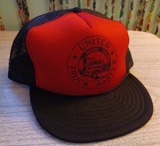 Vtg United Truck Master Driver Training Trucker Hat Mesh Back One Size San Sun