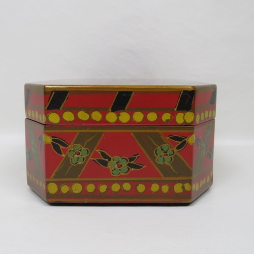 Vintage Lacquerware Trinket Keepsake Box, Black Greyhound Whippet, Velvet Lining - Picture 6 of 10