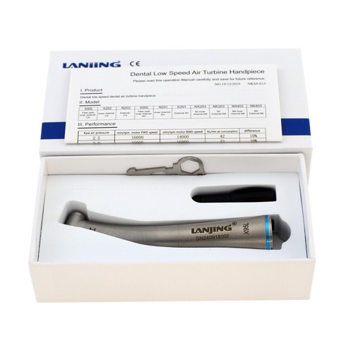 Dental 1:1 Contra Angle Handpiece Fiber Optic ISO E Type NSK Mini Head - Picture 39 of 48