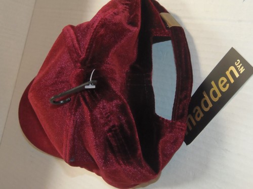 MADDEN NYC WOMENS BURGUNDY BASEBALL HAT - ONE SIZE - RETAILS @ 26.00 (GRN-3-6) - Picture 2 of 7
