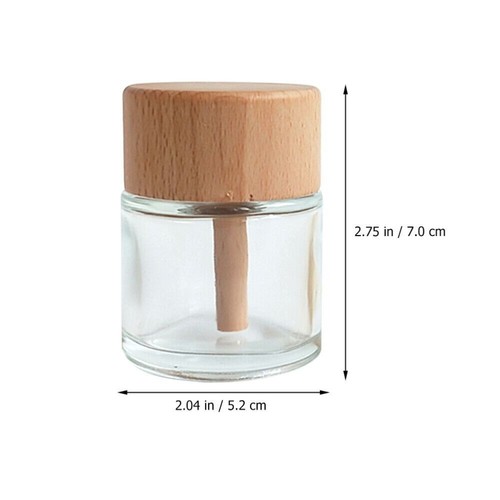 Diffuser Bottles Vase Aroma Diffuser Bottle Wood Empty Glass Diffuser Bottle - Picture 2 of 9