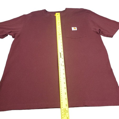 Carhartt Men's Size Medium Short Sleeve T-Shirt Pocket Logo Tee Original Fit - Picture 4 of 5