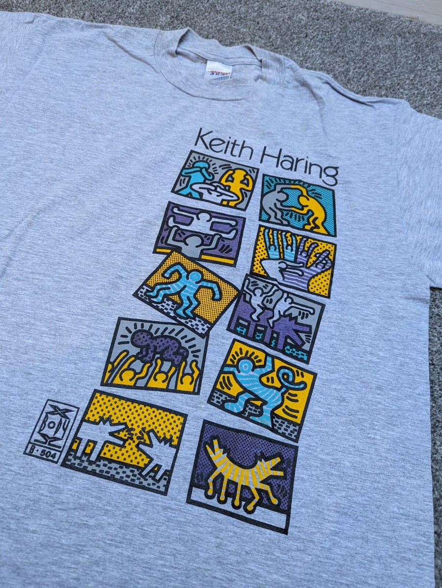 80s JERZEES × Keith Haring USA製 スウェット 希少\u203c️Keith Haring 80s JERZEES XL USA アート