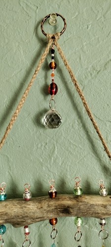 Colorful Sun Catcher Mobile Porch Window Art Boho Crystal Beaded Butterfly - Picture 14 of 15