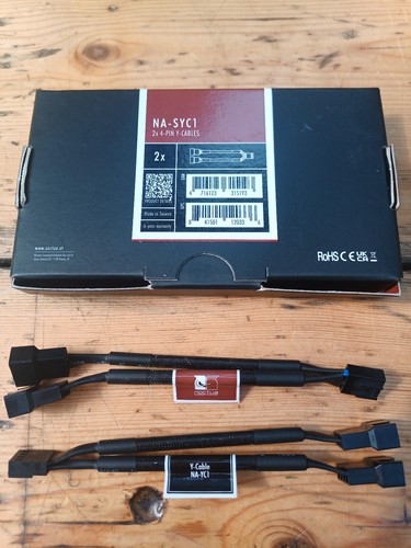 Noctura NA-SYC1 - 2x 4-Pin Y-Cables - For PC Fans - Photo 2/3