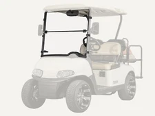 SuperATV Corsa Blue E-Z-Go RXV Flip Down Windshield - Standard - Light Tint