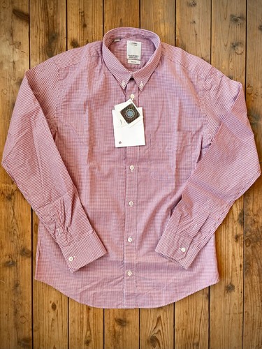 NEW VISVIM Long Sleeve Gingham Check Shirt Small (1) BD L/S ITALY made RED B.D. - Picture 1 of 9