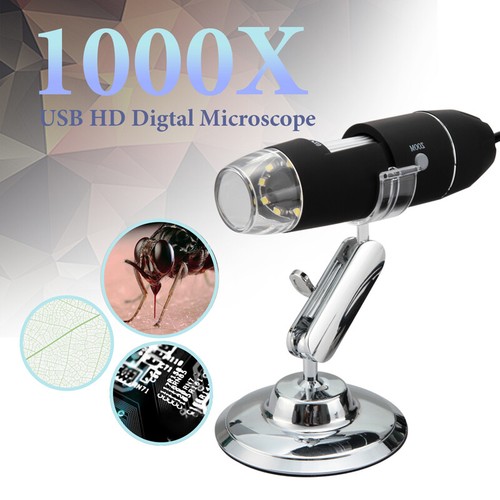 8 LED 1600X 10MP WIFI Digital Microscope Endoscope Magnifier Camera with Stand - Picture 27 of 47