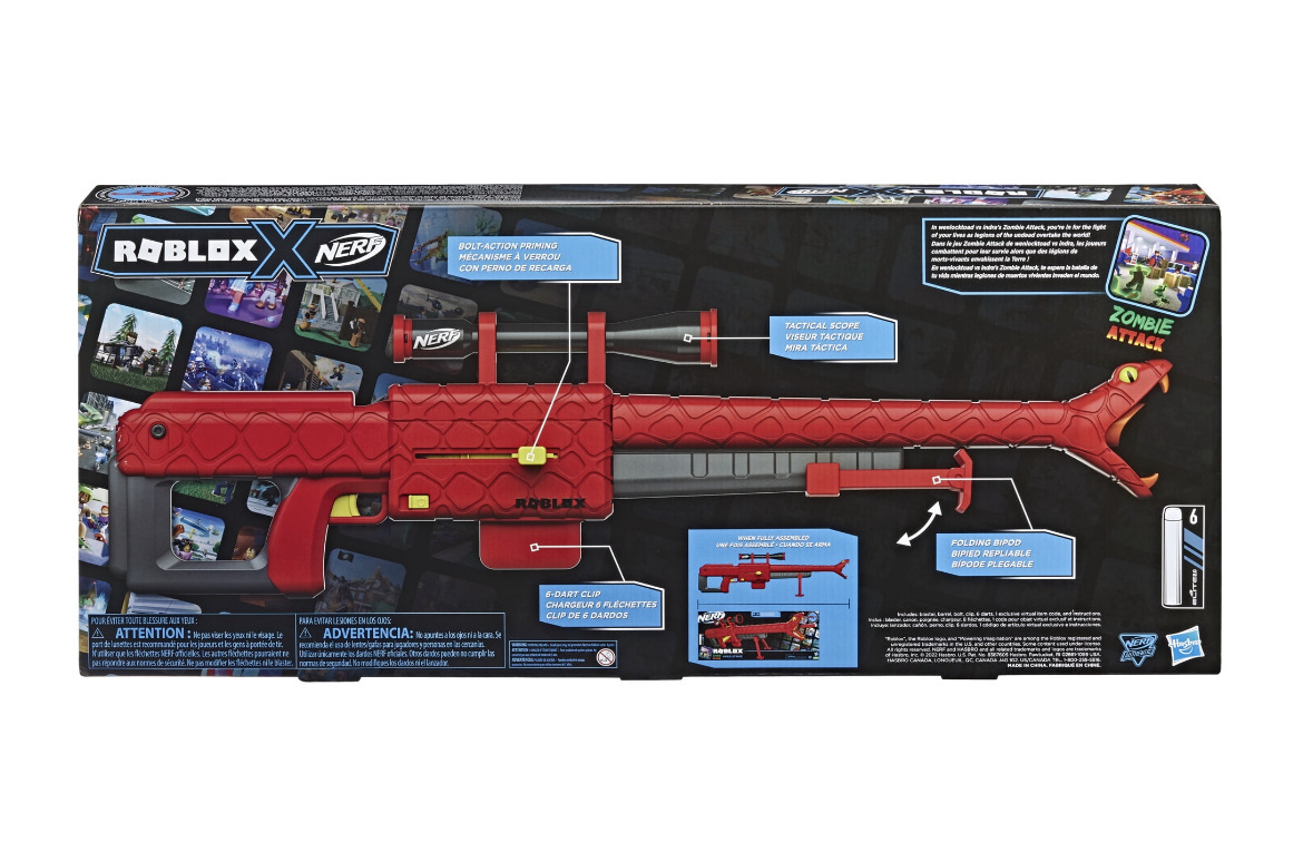 New Nerf Gun Roblox Foam Dart Guns Kid's Toy Guns Sniper Viper Strike Zombie