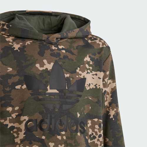 NEW adidas Camo Allover Print Pullover Hoodie Kids' XS - Picture 4 of 6