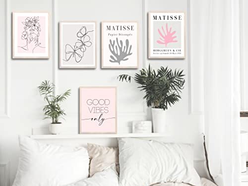 Pink And Grey Room Decor Light Pink And Grey Aesthetic Posters Clean Girl Aesthe - Picture 7 of 9
