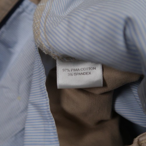 Peter Millar Pants Men 40x36 Beige Tan Pilot Twill Flat Front Chino Trouser NWT - Picture 7 of 11