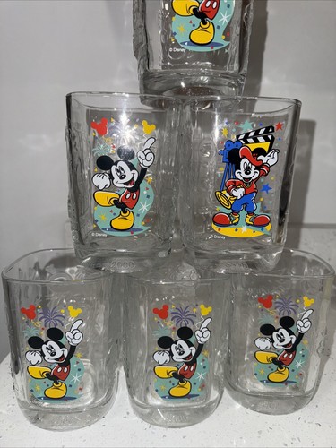 Disney McDonalds Mickey Drinking Glasses Cups - 100 Years of Magic - Set of 6 - Picture 3 of 10