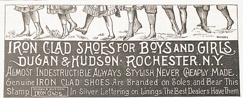 ¡Antiguos zapatos revestidos de hierro DUGAN & HUDSON para niños y niñas de colección anuncios impresos victorianos! - Imagen 2 de 3