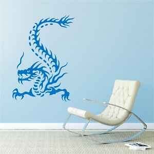 Chinesische Drachen Wandtattoo Dragon Asien China Drache Wandaufkleber Deko19