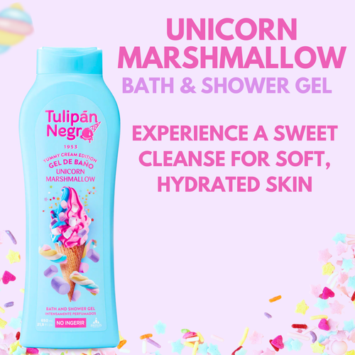 Tulipan Negro Shower Gel Unicorn Marshmallow Scent, 21.9 fl oz (4-Pack) - Picture 4 of 8