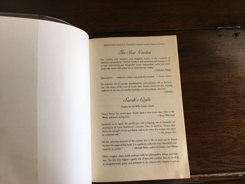 THE STAR GARDEN: A Novel of Sarah Agnes Prine, Nancy E. Turner, SIGNED PB 2008 - Picture 2 of 5